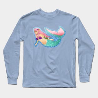 Pink Mermaid Long Sleeve T-Shirt